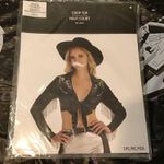 Cowgirl black/silver woman costume size L/XL Crop top Black Size L Photo 0