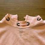 VerticheTop Women Large Mauve Pink Shirt Short Sleeve Keyhole Career Lightweight Photo 6