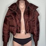 Poster Girl Dolls Kill X Women's Brown Puffer Jacket Photo 10