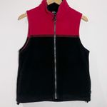 Kuhl Red & Black Fleece Sleeveless Vest Jacquard Trim w/ Pockets Size Small Photo 0