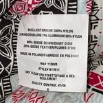 Erin Snow Women’s Size S Reversible Winter Print to Metallic Silver Down Vest Black Photo 8