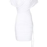 LaQuan Smith  cutout Asymmetrical Mini Dress white Small‎ Photo 5