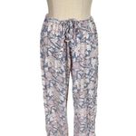 Pax Philomena Laura Floral Gray Block Print Long Sleeve Pajamas Set Size L Photo 5