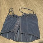 Lace Bustier Top in Blue Size L Photo 1