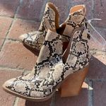 Abound  Kayla Snake Embossed Block Heel Booties size 6 Photo 1