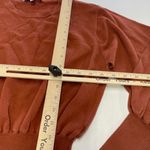 Toccin x RTR Dress‎ Womens Small Brown Knit Sweater Puff Sleeve Mini Cotton Photo 7