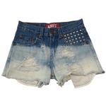 Levi's  514 Slim Straight Ombre Bleached Cut Off Denim Studded Shorts - 10‎ W25 Photo 0