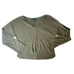 Forever 21  Ribbed Knit Slouchy Cropped Relaxed Fit Knit Top Size Small Photo 0