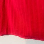 J.Crew  Novelty Artist Top Blouse Hot Pink Swiss Dot Stripes Cotton Size Large Photo 7