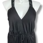 Torrid Vintage  Womens Maxi Blouson Sundress V Neck Sleeveless Lace Back Black 4X Photo 1