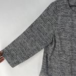 Jasmine & Juliana Black White Abstract Striped Top Crepe Chiffon Boxy Size‎ L Size L Photo 3