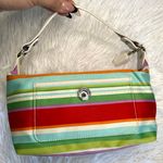 Coach y2k F40494 Hampton Stripped Mini Bag Purse Photo 0