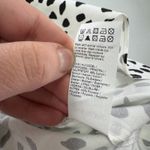 River Island  Dress Womens 4 US White Black Printed‎ Puff Sleeve Mini Photo 5