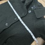 Sandro  Black Pea Coat with Button Detail Photo 5