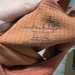 Free People  Orange Ribbed Crop Tank Top Photo 1