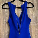 EXPRESS  Royal Blue Zip Back Side Cutout Cocktail Party Mini Dress Small Photo 6