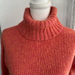 Anthropologie Moth Women’s Cowl Neck Wool Sweater Coral Size Medium Photo 1