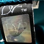 Diane Von Furstenberg  New Koto Pencil Skirt Mini Pleated Zip Viscose Blue 8 Photo 5