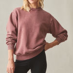 American Giant UNISEX American Vintage Crew Sweatshirt Made In USA Size S Red Photo 0