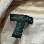 Ralph Lauren  Terrycloth Mock Neck Striped Sweater Top Women’s Medium Photo 1