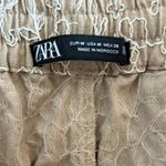 ZARA  EMBROIDERED ELASTIC WAIST SHORTS Sz M Photo 11