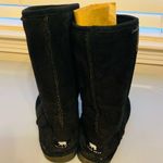 Women’s black polar bear suede short ankle boots Size 8 Photo 5