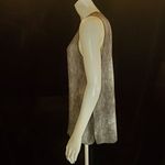 Eileen Fisher  Gray & Black Silk Sheer Tank Top (M) Photo 5