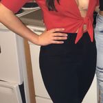 Urban Outfitters Plunging Tie-front Bodysuit Photo 1