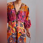 Farm Rio Anthropologie  Button-Front Maxi Dress Size Medium Photo 3