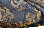 Free People  Blue Gold Magic Mystery Tunic Small Oversized Bell Sleeve Bohemian Photo 14