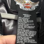 Harley Davidson Womens Black Puffer Jacket Coat Size S Duck Down Photo 3