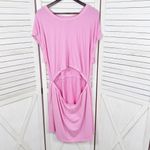 Aerie Offline by Weekend Fleece Cutout Front Casual Mini Dress Pink XXL Photo 7