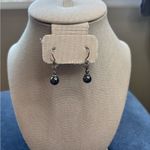 Artisan Metallic Hematite Drop Earrings with Sparkling Marcasite Accents Photo 5