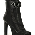 Karl Lagerfeld  Blayze Black Mesh Jeweled Heels Size 5 NEW without box Photo 0