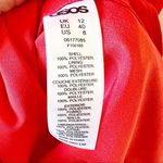 ASOS  Red Dress With Lace Bodice And Cutouts Photo 3