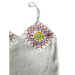 ZARA  Crochet Granny Square Ribbed Cropped Top Size XS/S‎ Photo 1