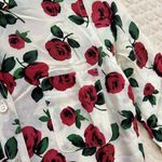 Moschino  30th Rose Silk Blend Jumpsuit Women's Long Sleeve Shorts Size 6 Photo 5