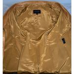 wilson's leather  Duster Caramel Tan Trench Eyelet 70s Pearl Snaps Coat Photo 10