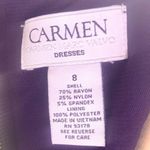 Carmen Marc Valvo "Aspen" Sleeveless Sheath Knee-Length Dress Photo 11