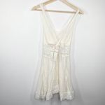 LF  Native Rose Ella Cream Woven Embroidered Mini Dress Women's Size 6 NWT Photo 1
