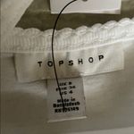 Topshop NWOT  white scallop trim tank top 4 Photo 1