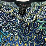 Style & Co . Woman's Paisley Dress, Medium, Sequin Accent Photo 2