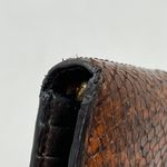 Henri Bendel Patchwork Snake Embossed Leather Wallet Clutch Photo 8