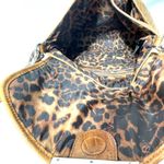 B Makowsky Brown Crocodile Patterned Leather Satchel Purse Photo 9