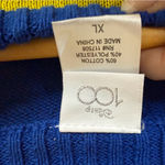 Disney 100 Mickey Mouse Striped Sweater Size XL Rainbow 100th Anniversary Photo 1