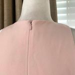 Aidan Mattox V-neck Sleeveless Crepe Fringe Skirt Mini Dress in Blush Pink Photo 6