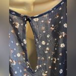 Chris & Carol Chris & Carol Women's XL Gray Floral Rayon Sweatheart Neck Romper NWT Photo 7