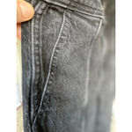 Madewell  Denim Jeans Washed Black High Rise Tapered Parisian City Baddie Clean Photo 3