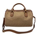 Eric Javits Brown & Woven Textured Crossbody Handbag Photo 2