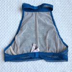 Victoria's Secret Victoria’s Secret 2 Pc Set Unlined Fishnet Lace Halter Bra Bralette S Bikini XS Photo 7